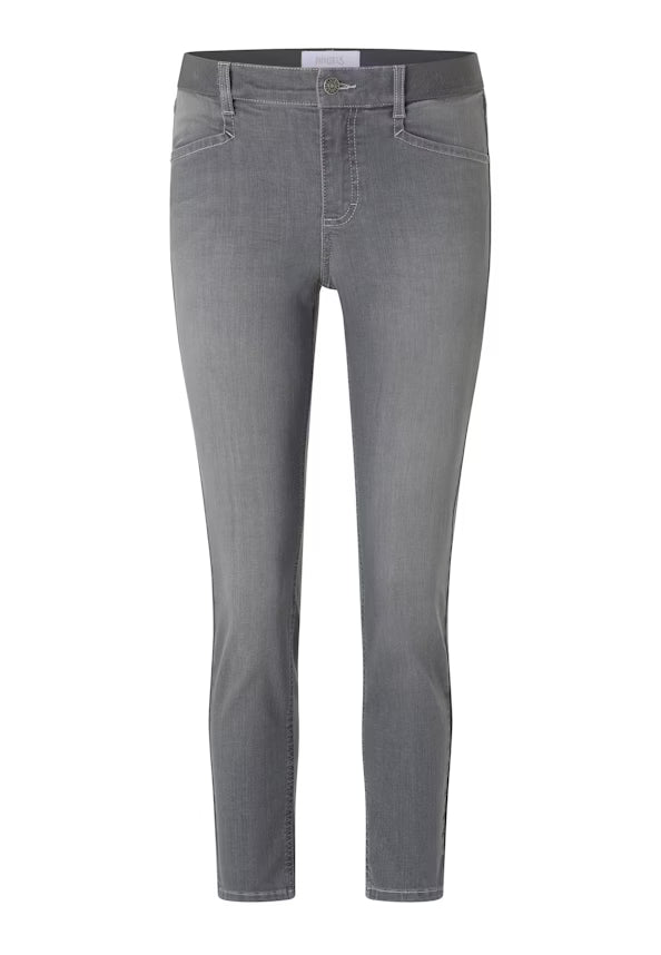 Angels Jeans Ornella 5 Pocket verkürzt Mid Grey used