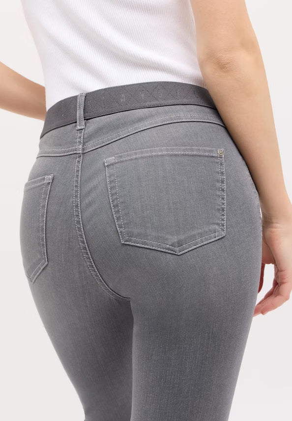 Angels Jeans Ornella 5 Pocket verkürzt Mid Grey used