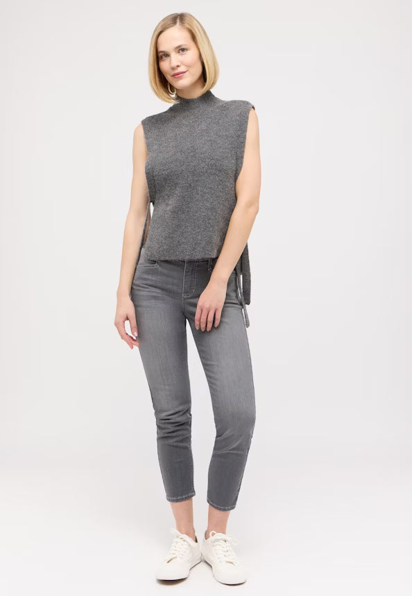 Angels Jeans Ornella 5 Pocket verkürzt Mid Grey used