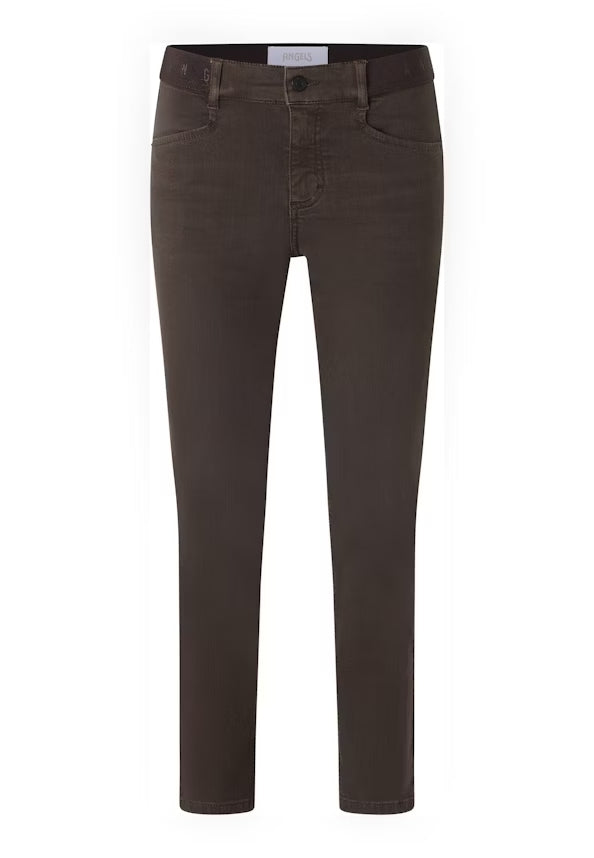 Angels Jeans Ornella 5 Pocket verkürzt Chocolate Used