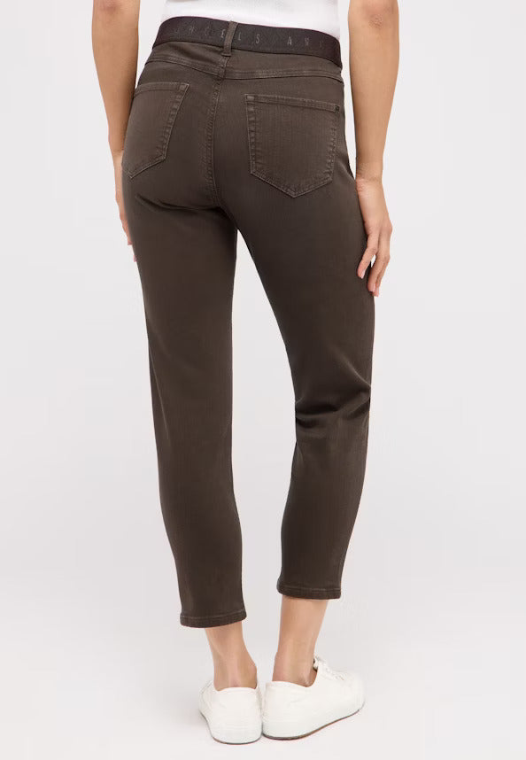 Angels Jeans Ornella 5 Pocket verkürzt Chocolate Used