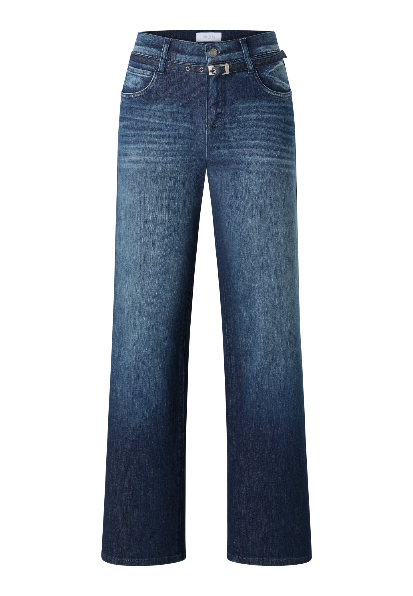 Angels Jeans Liz Belt Dunkelblau 5 Pocket Jeans 30" Normallänge