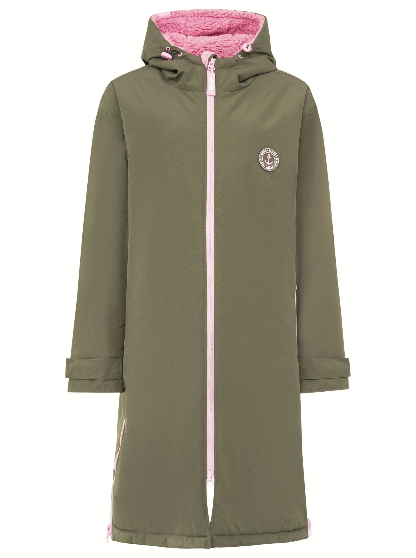 💕 Zwillingsherz Oversize "Windjacke" Windmantel Khaki