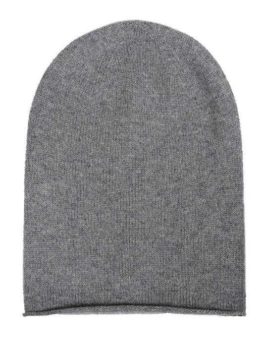 💕 Zwillingsherz Herren Mütze Beanie 100 % Kaschmir Mittelgrau