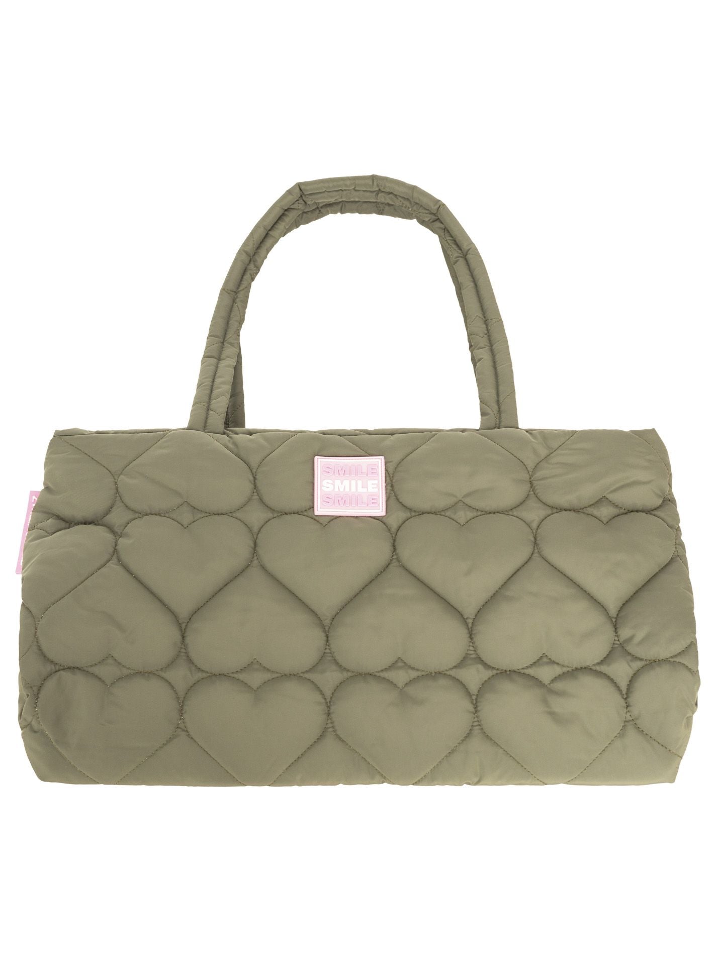 💕 Zwillingsherz Tasche Stepptasche "Smile" Khaki