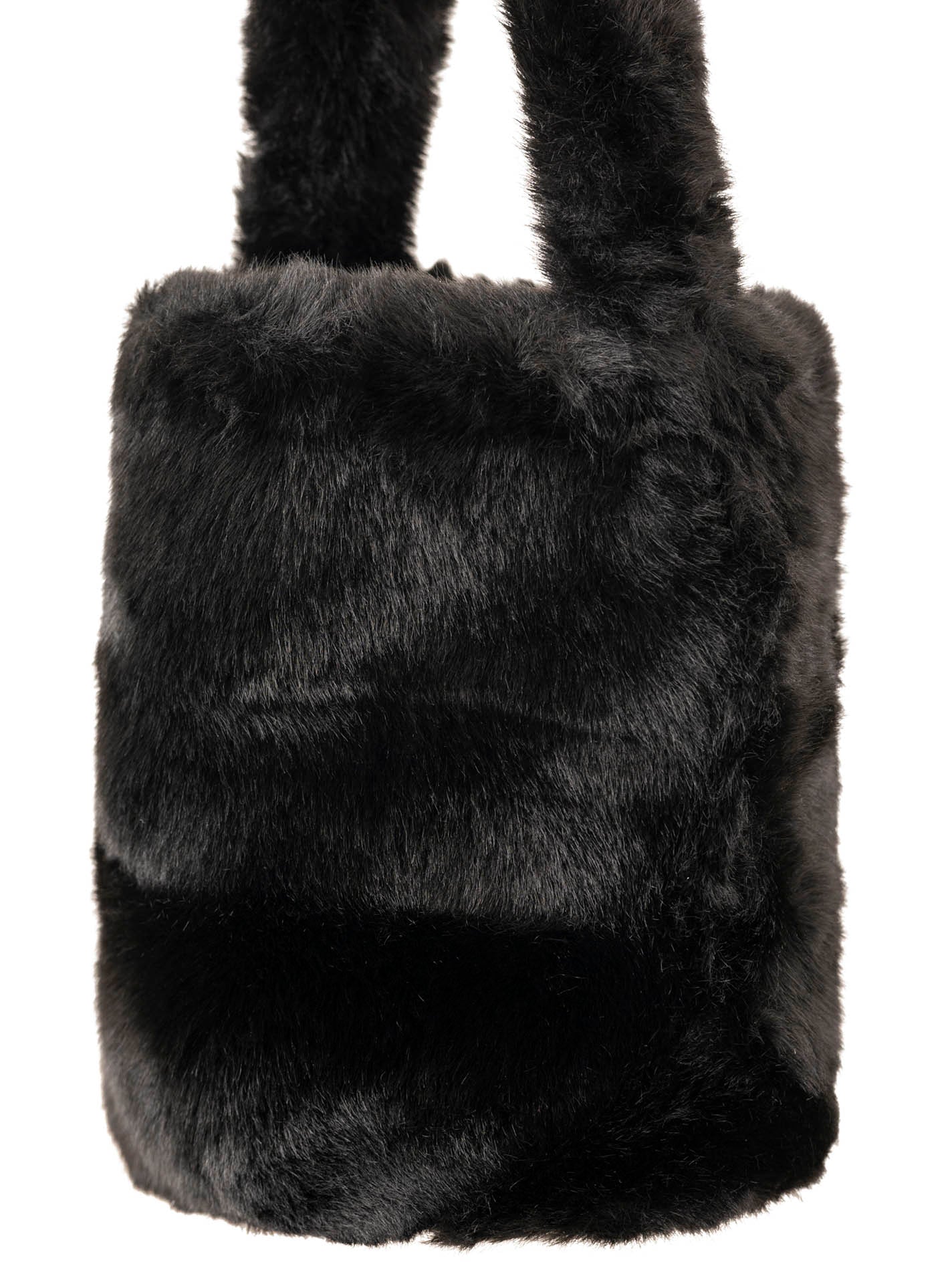 Beutel "Flausch Uni" Beuteltasche Schwarz