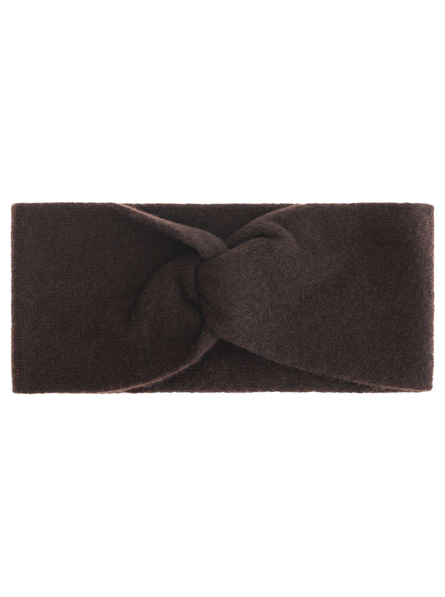 💕 Zwillingsherz Stirnband 100 % Cashmere "Knoten" Kaschmir Braun NEU