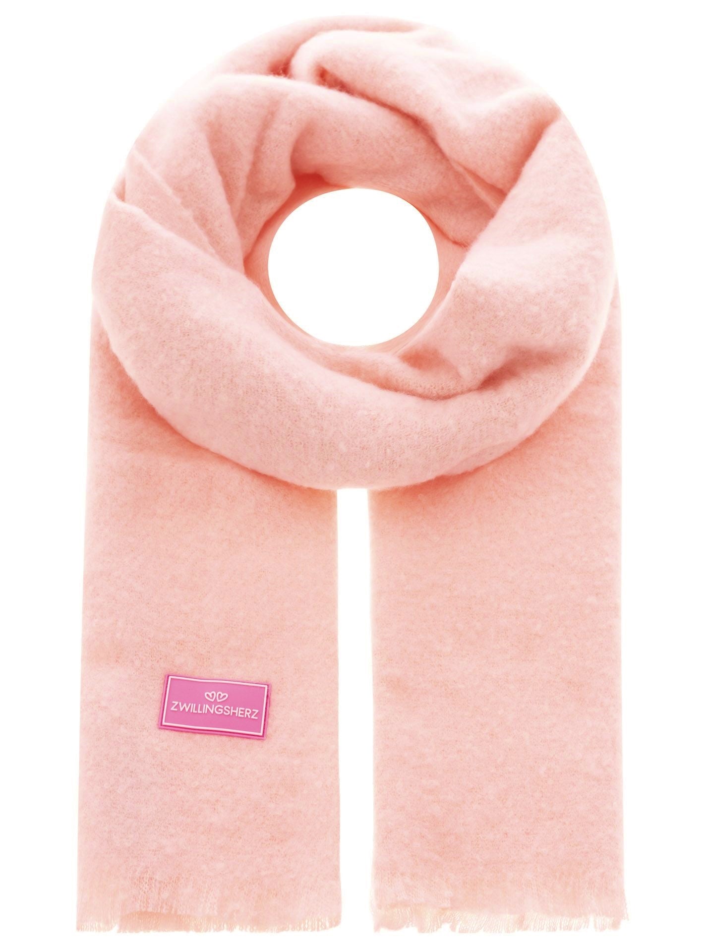 💕 Zwillingsherz Schal "Flauschig" Rosa