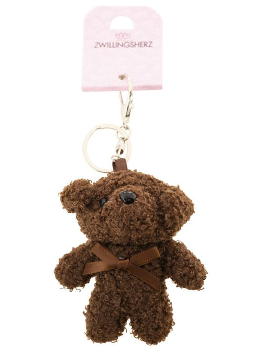 💕 Zwillingsherz Schlüsselanhänger "Bär" Teddy Teddybär Braun
