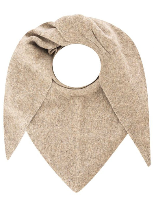 💕 Zwillingsherz Dreieckstuch "Wollmix Uni" Beige