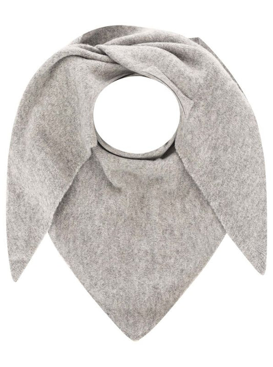 💕 Zwillingsherz Dreieckstuch "Wollmix Uni" Grau