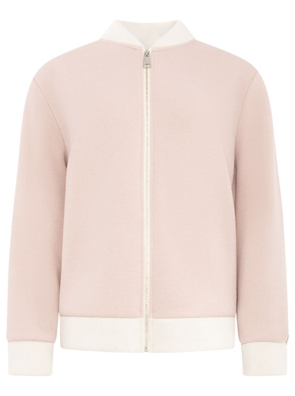 đź’• Zwillingsherz Doubleface Jacke "College" Sweatjacke Altrosa