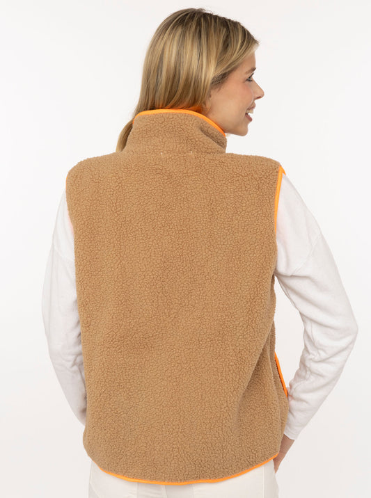 💕 Zwillingsherz Weste "Leo Herzpatch" Taupe