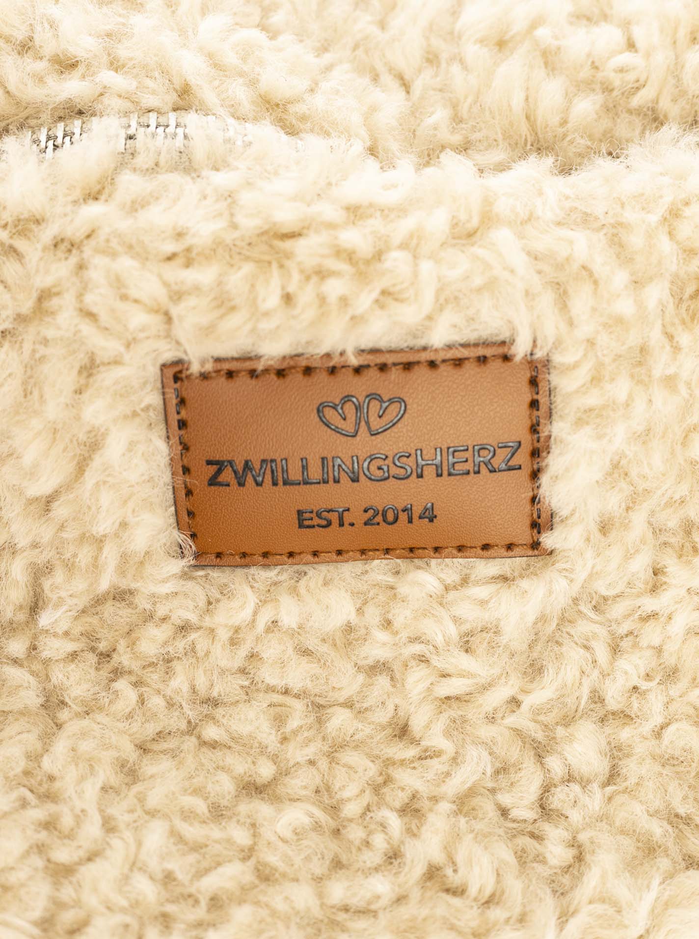 💕 Zwillingsherz Crossbody "Teddy" Beige