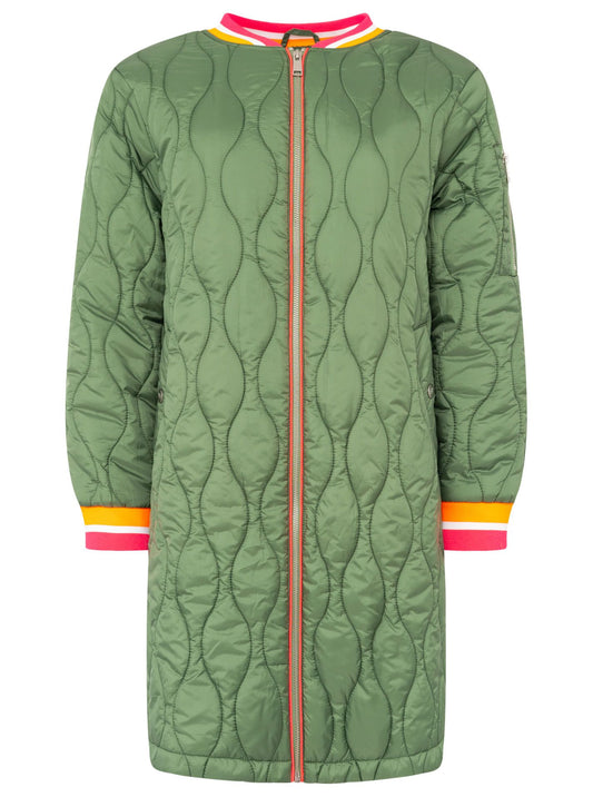 💕 Zwillingsherz Bombermantel "Shine Hope Smile" Khaki