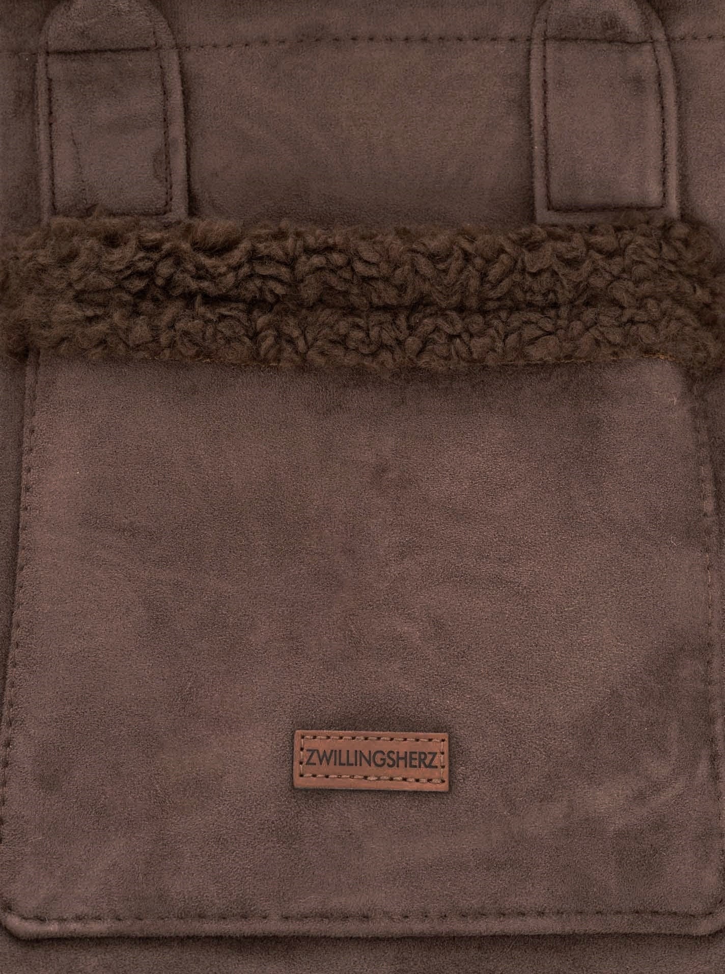 đź’• Zwillingsherz Shopper XXL "Teddy & Flauschig" Braun