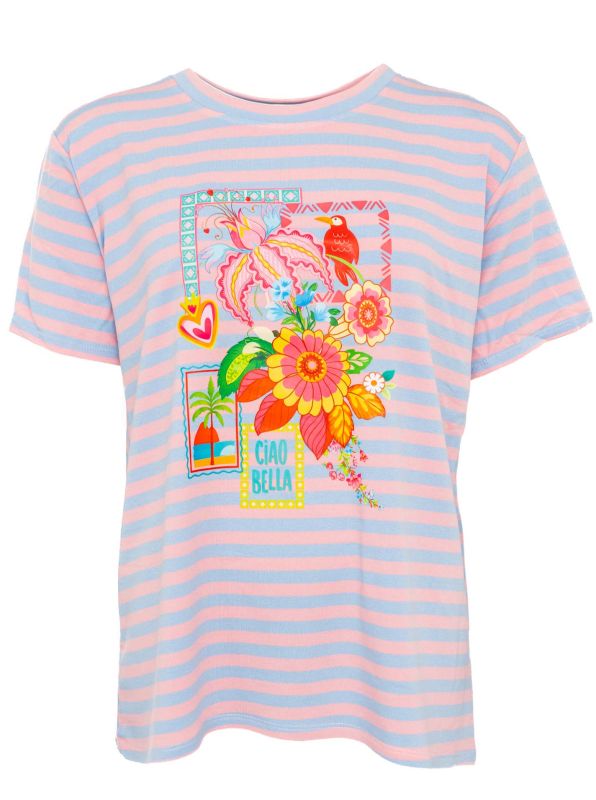 đź’• Zwillingsherz Shirt "Paradise" Rosa