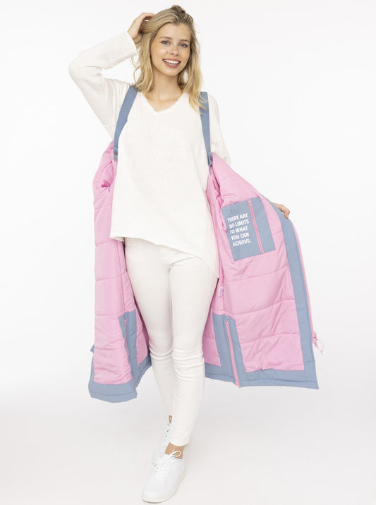 💕 Zwillingsherz Oversize Windjacke "Summer" Jeansblau
