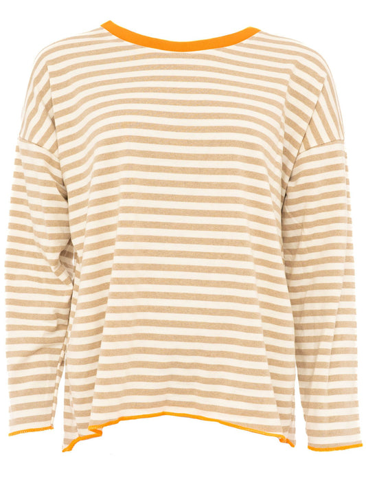 💕 Zwillingsherz Sweat Pulli "Neon Vibes" Beige