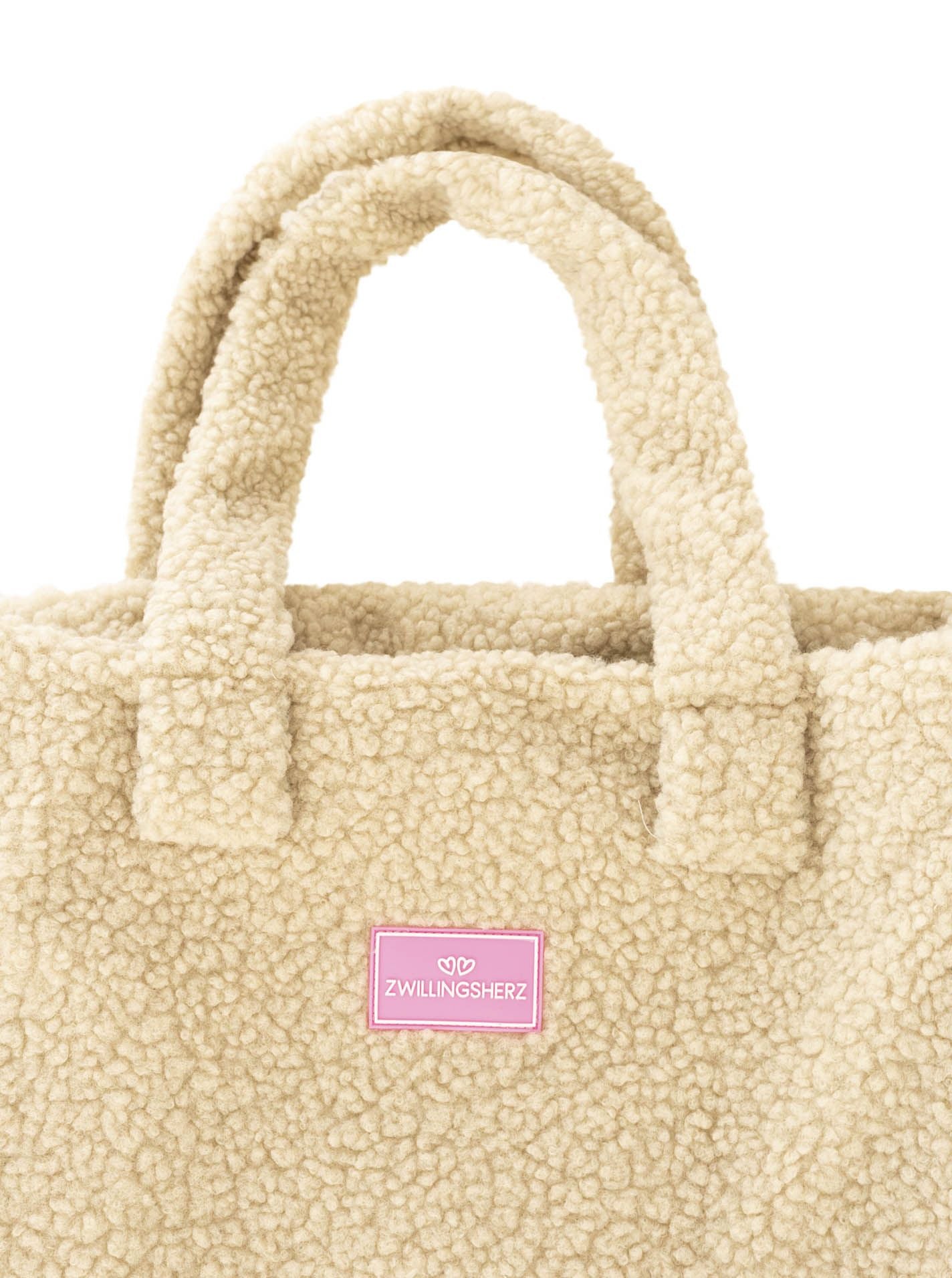 đź’• Zwillingsherz Shopper XXL "Teddy" Beige
