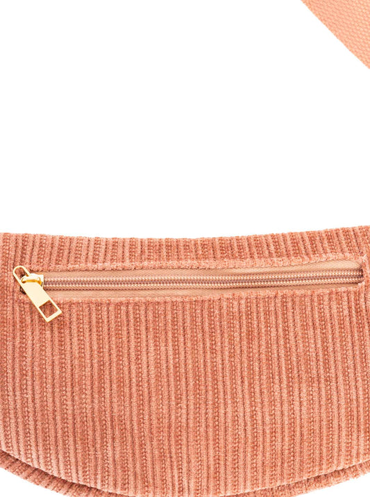 💕 Zwillingsherz Crossbody Cord "Uni" Altrosa