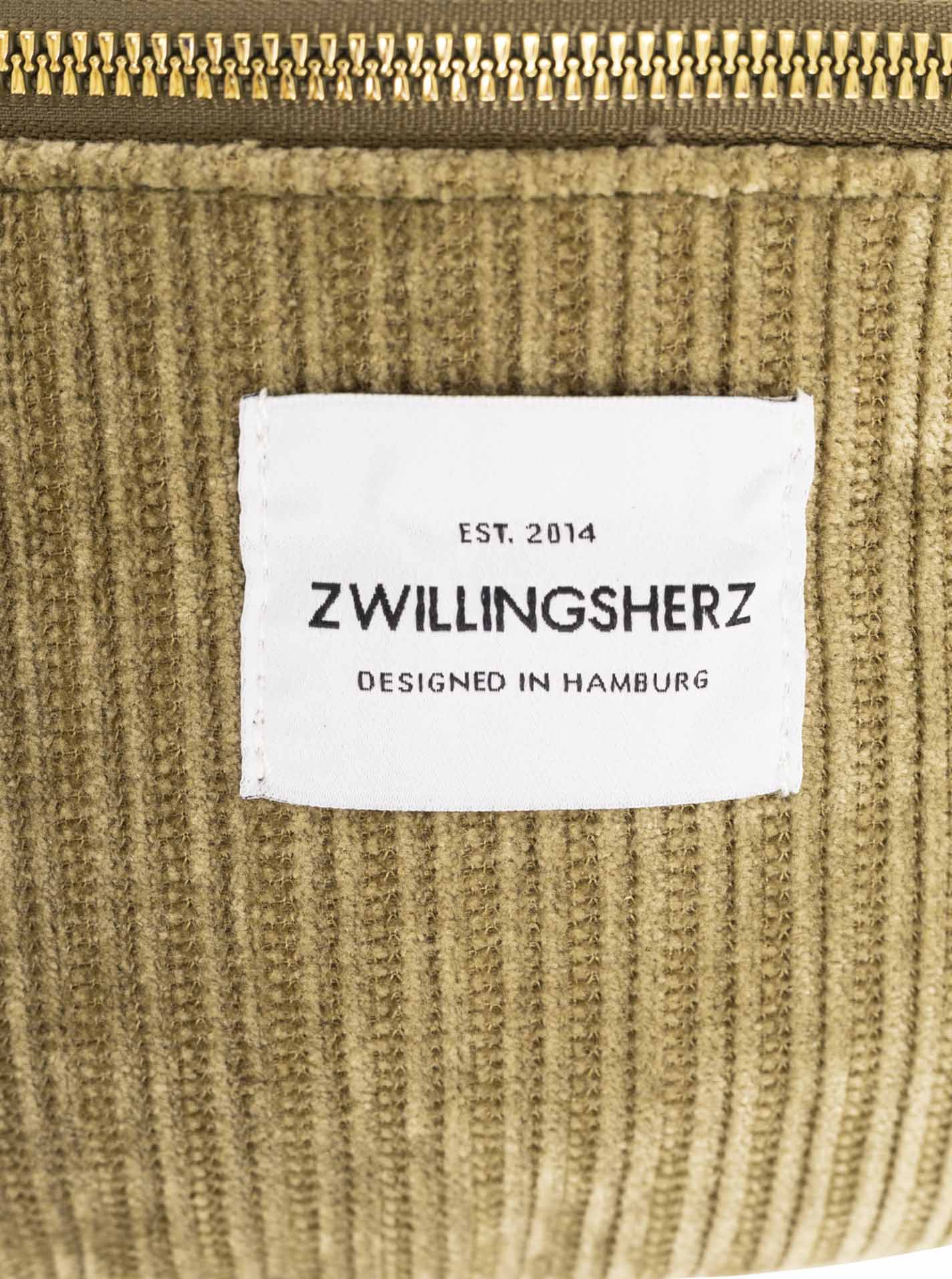 đź’• Zwillingsherz Crossbody Cord "Uni" Olive