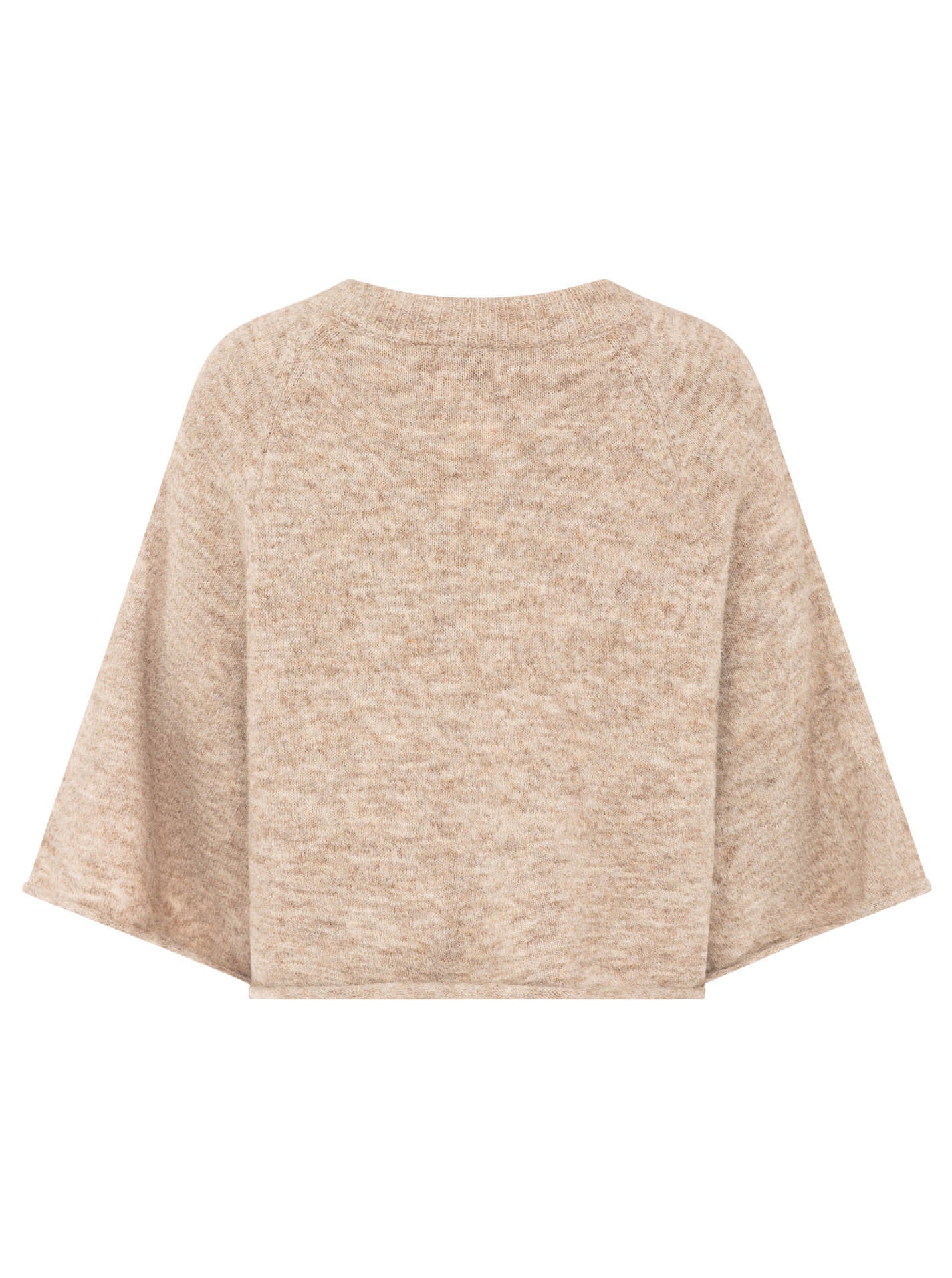 đź’• Zwillingsherz Cardigan "Herz" Wollmix Beige