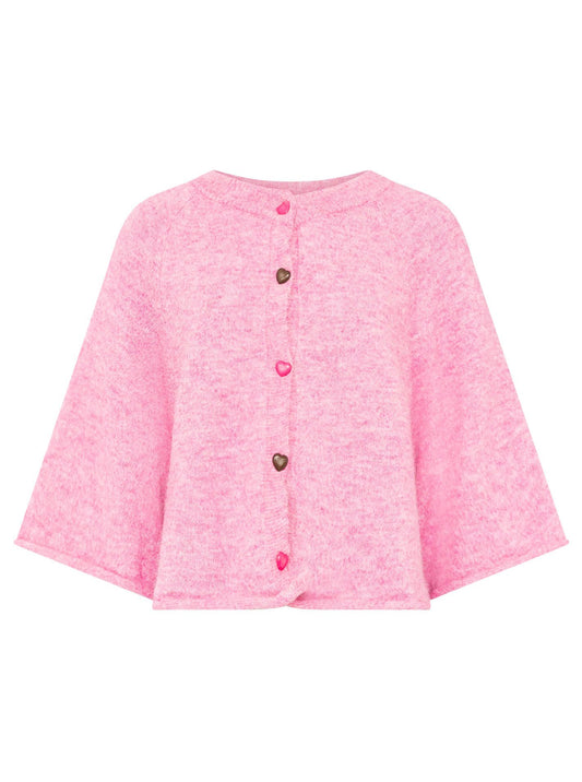 💕 Zwillingsherz Cardigan "Herz" Wollmix Pink