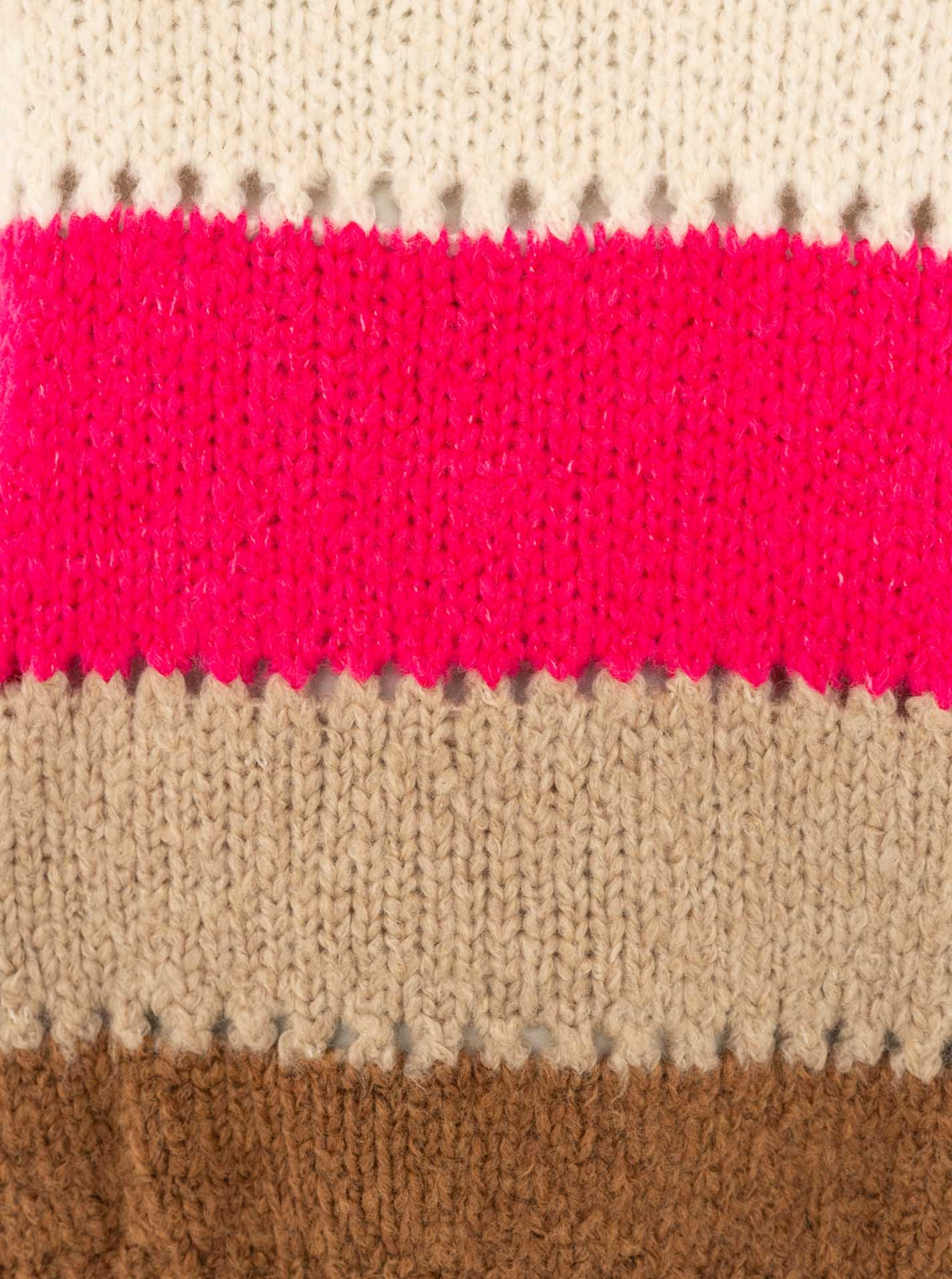 đź’• Zwillingsherz Pullover Pulli "Bunte Streifen" Pink