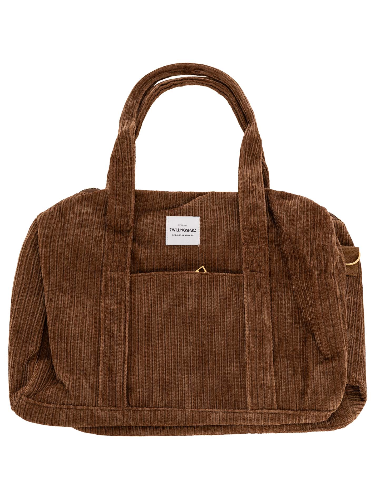 đź’• Zwillingsherz XXL Weekender Cord "Uni" Braun