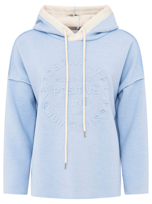 💕 Zwillingsherz Hoodie Double Face "Positive Mind" Stempeldruck