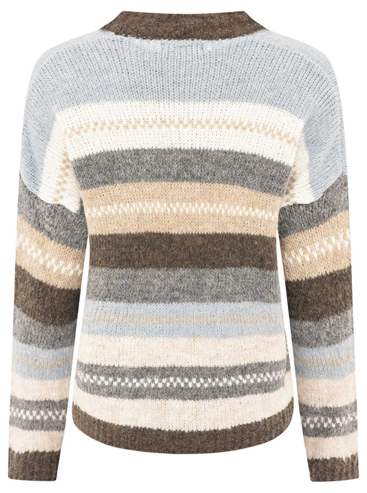 💕 Zwillingsherz Cardigan Strickjacke "Riga" Braun