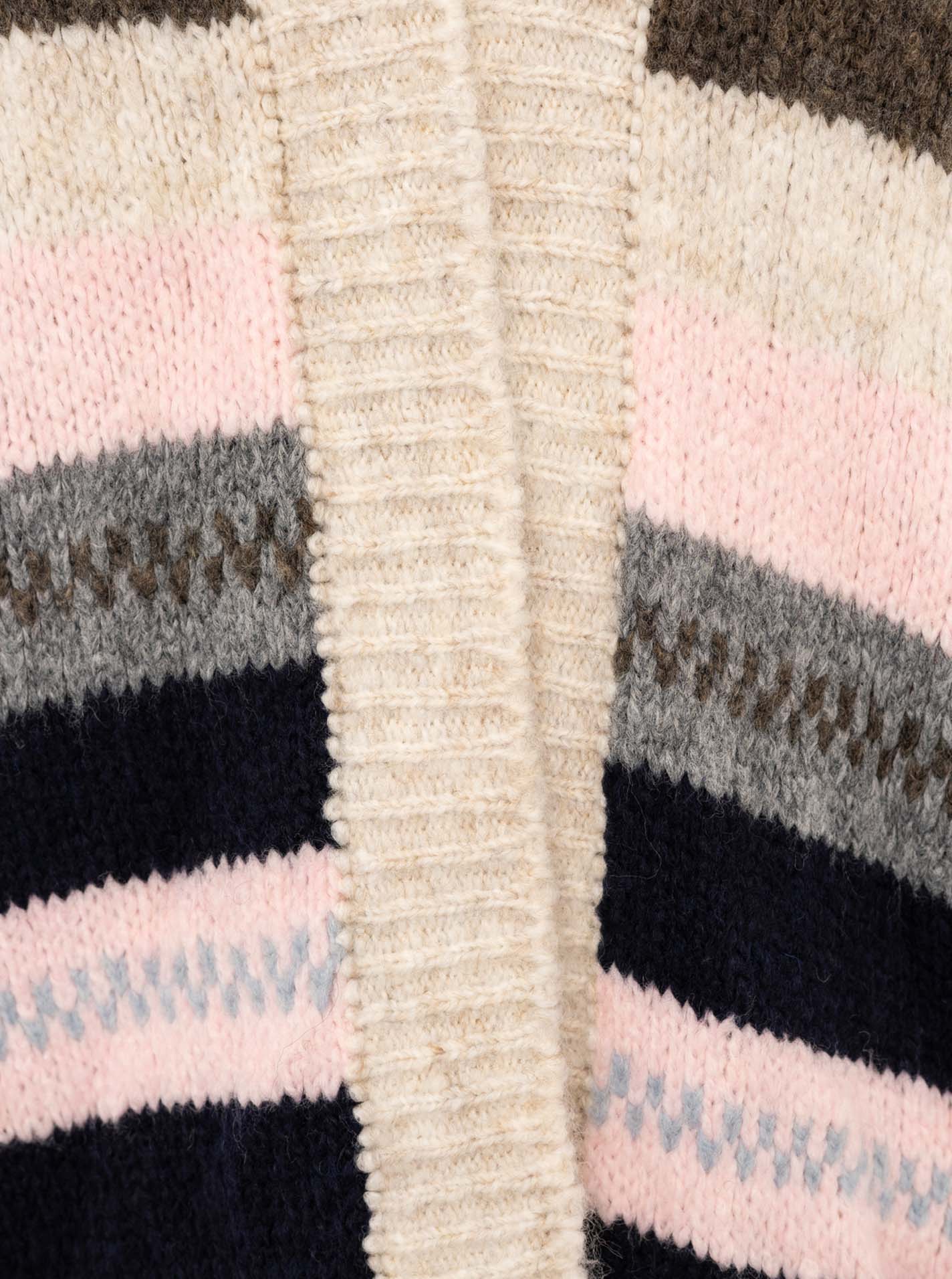 đź’• Zwillingsherz Cardigan Strickjacke "Stripes" Rosa