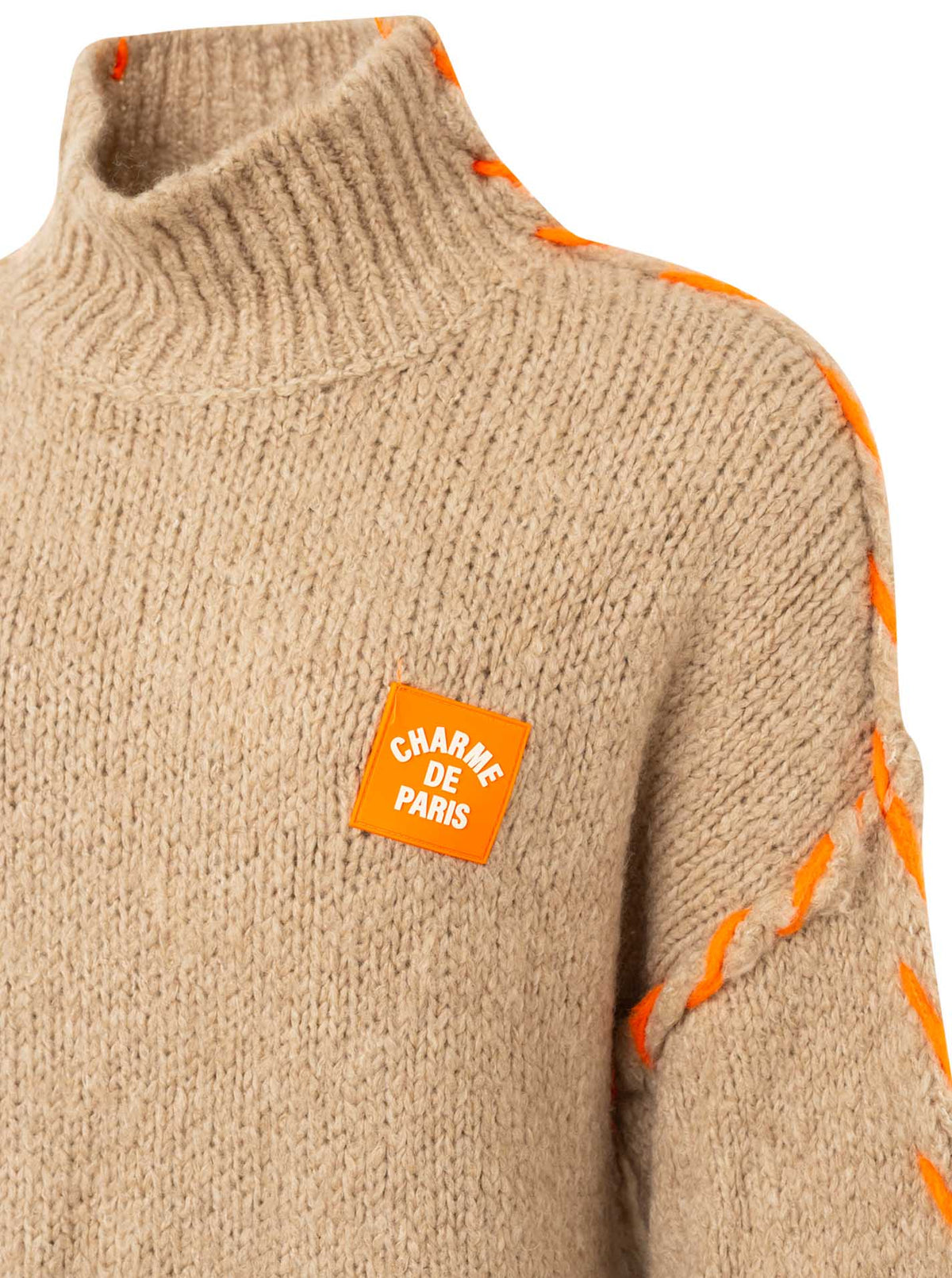 đź’• Zwillingsherz Pullover Pulli "Stitch" Beige