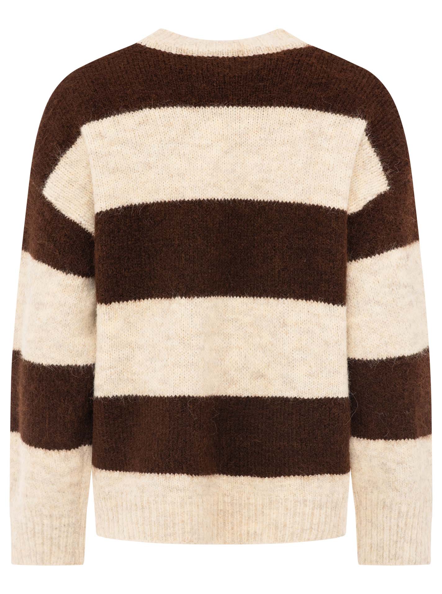 đź’• Zwillingsherz Pullover Pulli "Streifen" Braun
