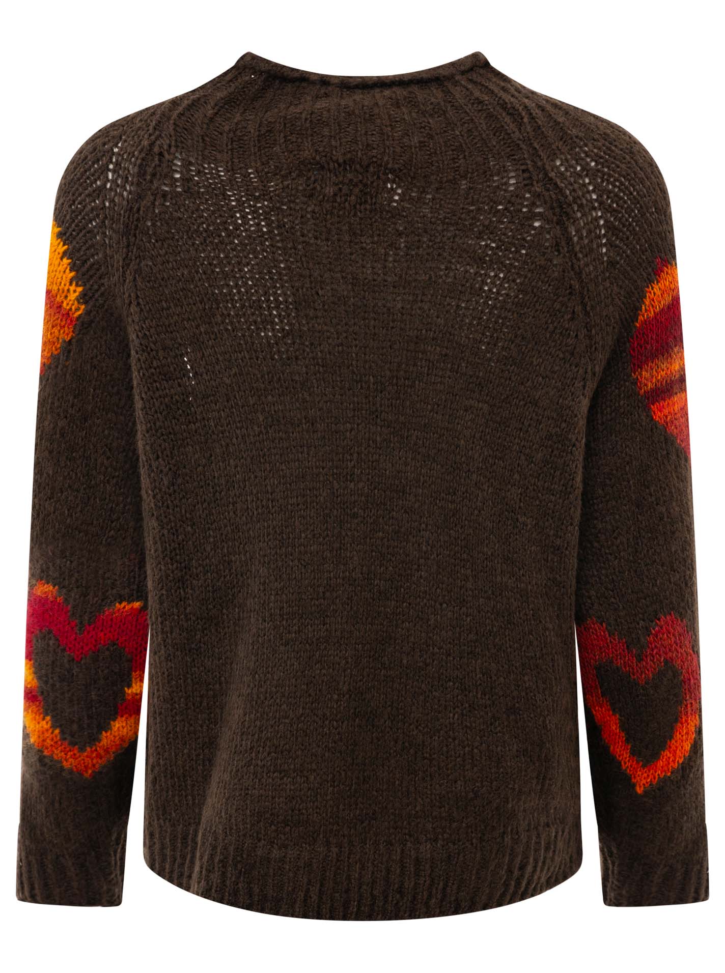 đź’• Zwillingsherz Pullover Pulli "Herbst Herzen" Braun