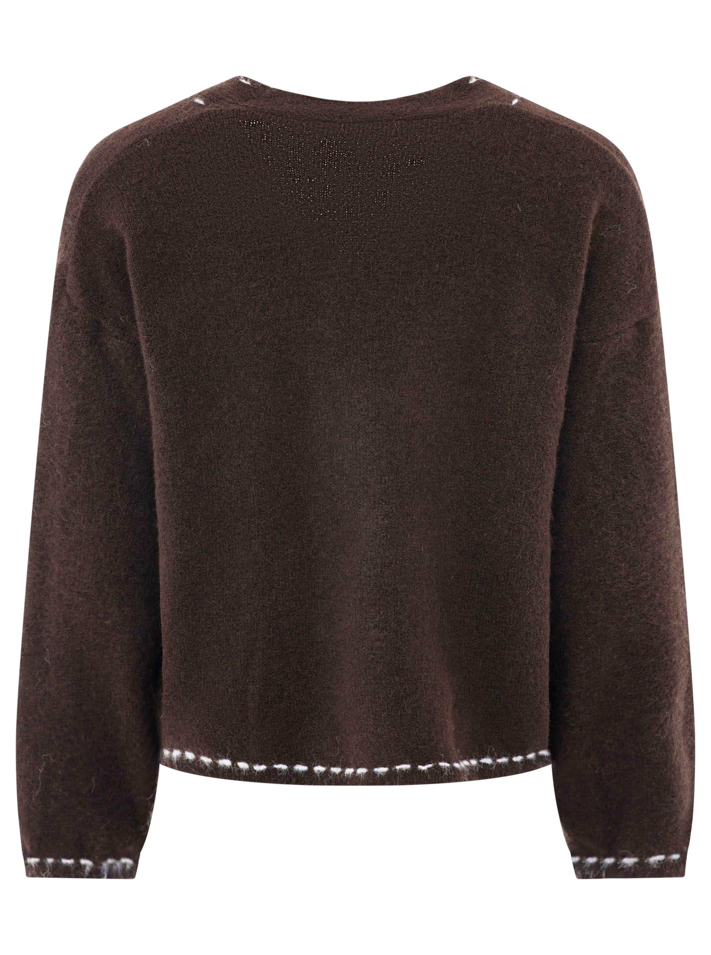 đź’• Zwillingsherz Cardigan Strickjacke "Tracht" Braun