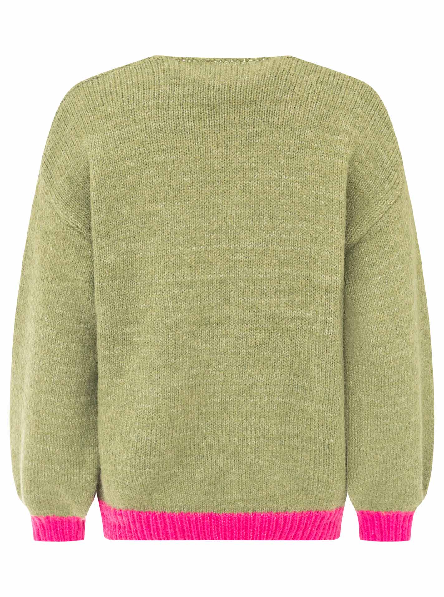 đź’• Zwillingsherz Pullover Pulli "Smile More" Olive