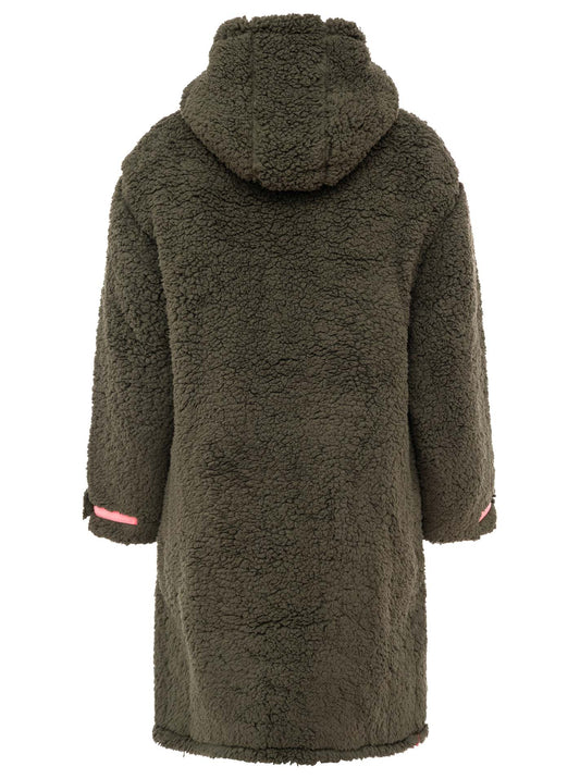 💕 Zwillingsherz Oversize Windjacke Inside Out "Teddy" Khaki