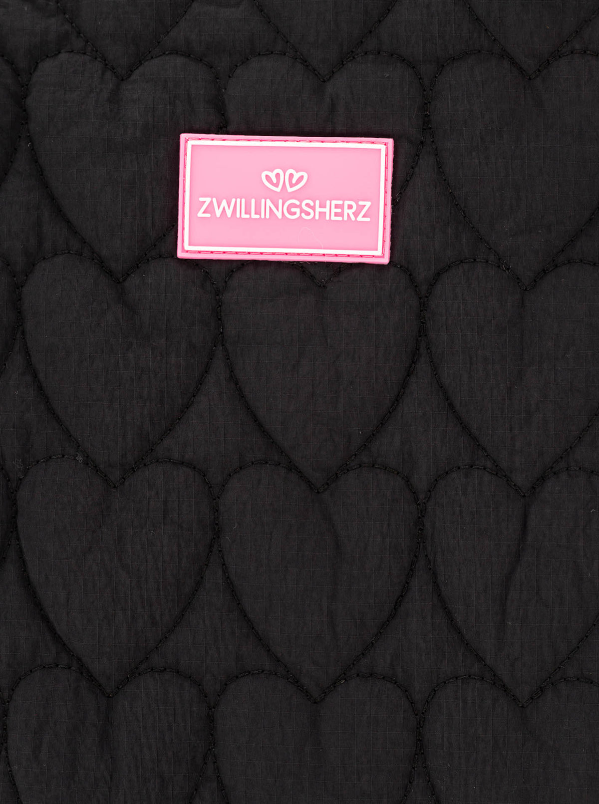 đź’• Zwillingsherz Shopper "Heart Steppung" Tasche Schwarz