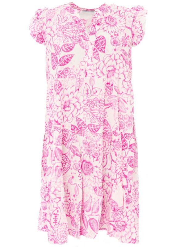 đź’• Zwillingsherz Kleid "Flowers" Pink