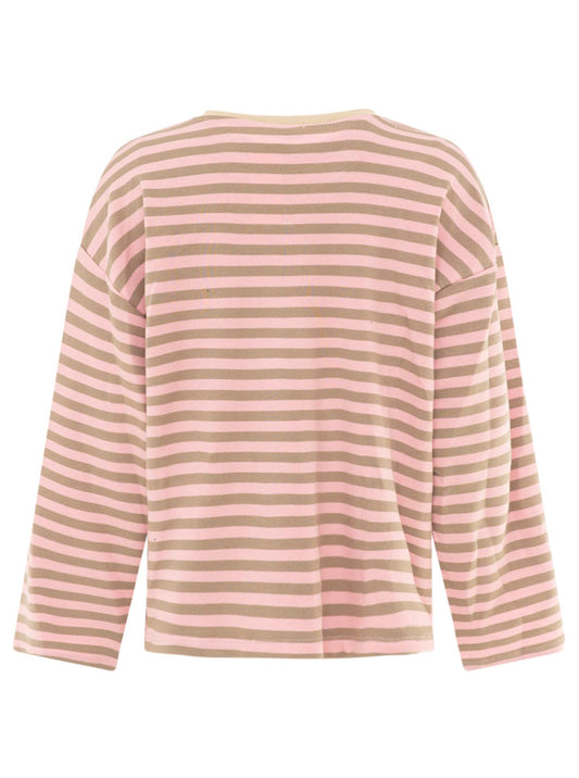 💕 Zwillingsherz Longsleeve "Streifen & Herz"