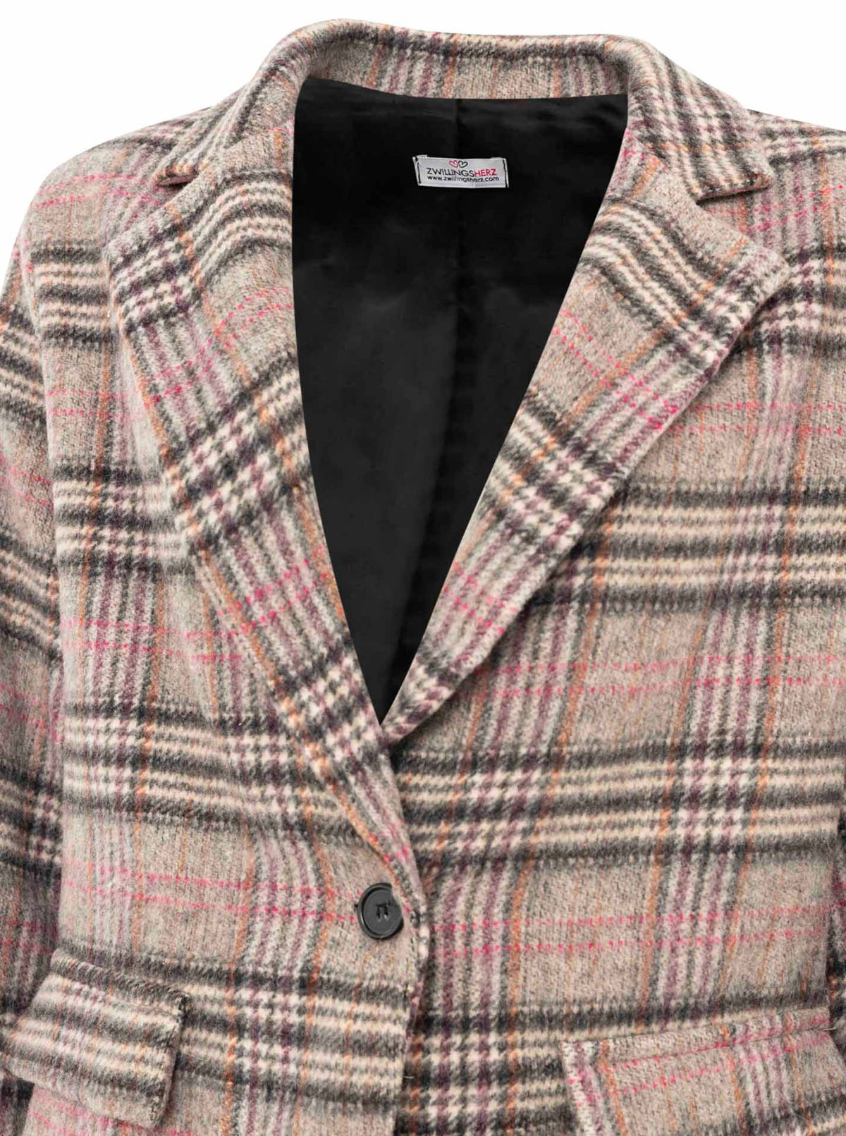 đź’• Zwillingsherz Blazer "Herbstkaro"