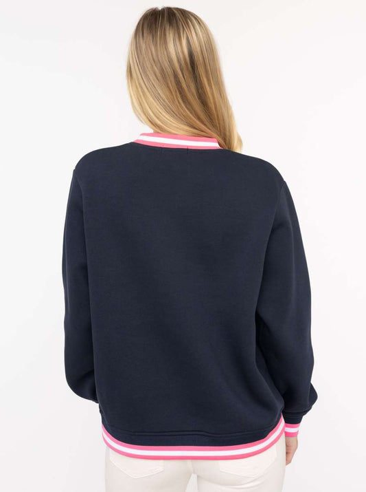 💕 Zwillingsherz Sweatshirt "ZH Classic" Sweater Navy