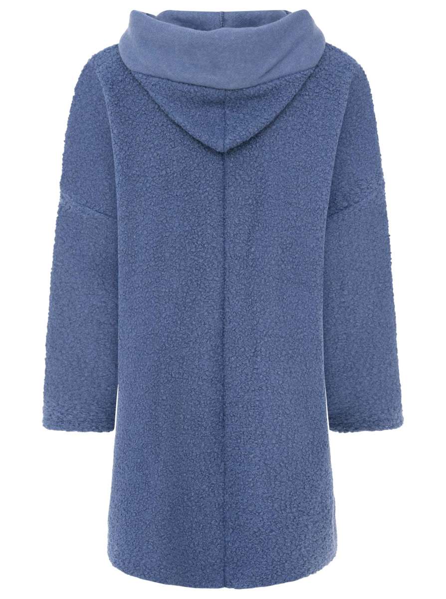 đź’• Zwillingsherz Oversize Teddy Mantel "Neon" Jeansblau