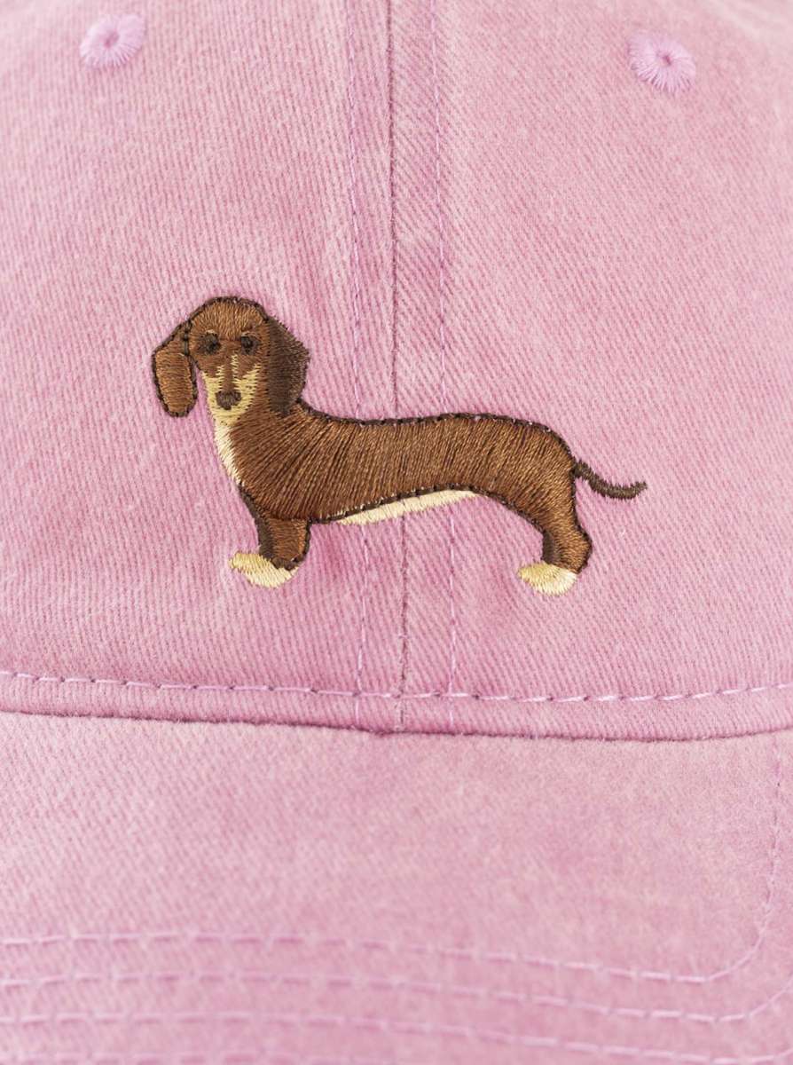 đź’• Zwillingsherz Cap "Dackel" Altrosa