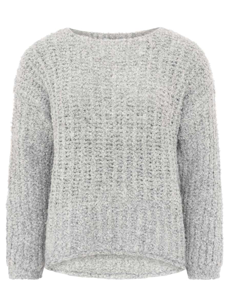 đź’• Zwillingsherz Strickpullover "Soft Knit" Grau