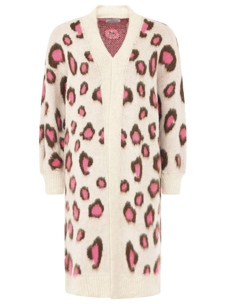 đź’•Zwillingsherz Kuschel Cardigan "Soft Leo" Strickjacke Neonpink