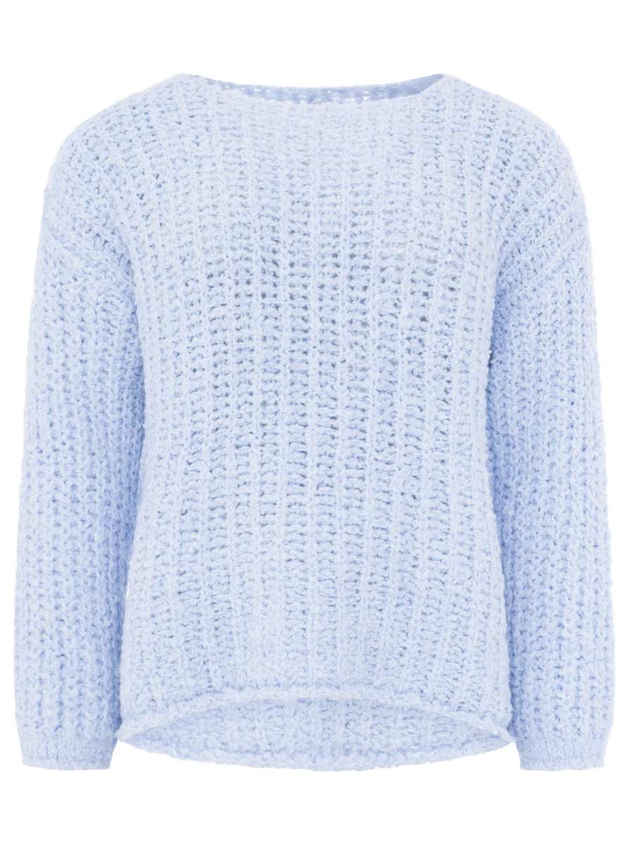 đź’• Zwillingsherz Strickpullover "Soft Knit" Hellblau