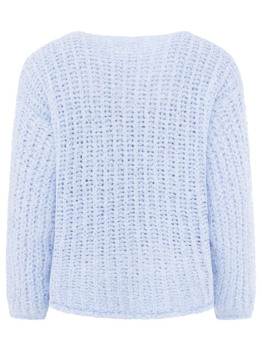 đź’• Zwillingsherz Strickpullover "Soft Knit" Hellblau